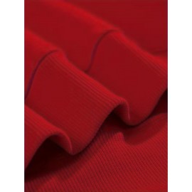 Men'S Custom Photo/Text Printed Fleece Hoodie - Personalized Photo/Text, Breathable Fleece Sweater, Large Size Vintage Style Crew Neck Long Sleeve, Loose Fit for Christmas Gifts, Team Uniforms & Casual Wear, Custom Photo/Text Printing