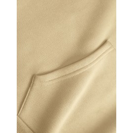 Men'S Oversized Fleece-Lined Hooded Sweatshirt with Surf & Beach Graphic Print - 100% Micro-Elastic Knit, Kangaroo Pocket, Surfing Surf Co. Design, Surfing-Themed Casual Pullover for Surfing, Beachwear & Everyday Comfort (Large Size) - Ideal Gift fo