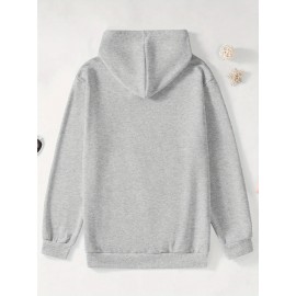 Men'S Plus Size Hoodie - Navy Pullover Sweatshirt, Regular Fit Long Sleeve Hooded Sweater for Everyday & Formal Wear, Soft Knit Fabric with Slight Stretch - Big & Tall Friendly