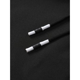 [Plus Size Sports Jacket] Lightweight Windproof Men's Plus Size Sports Jacket | Embroidered Letters, Zippered Pockets, Durable, Breathable, Machine Washable for All Seasons