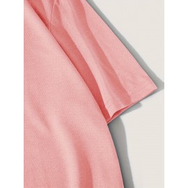 Plus Size Men's Crew Neck T-Shirt - Soft, Breathable, and Stretchy 100% Polyester Knit Fabric, Regular Fit with Funny Humorous Slogan for Spring, Summer, and Fall Seasons