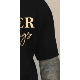 Men's Oversized Big & Tall Light Grey T-Shirt with Inspirational 