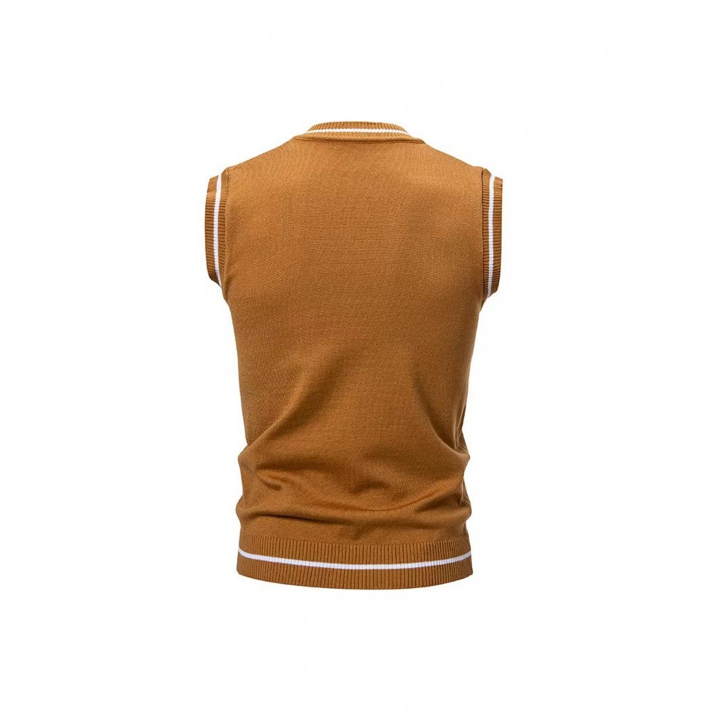 Men'S Heavyweight Sweater - Solid Burgundy Round Neck Pullover with Piping Trim, Regular Fit Winter Warmth, Casual & Formal Wear, Durable Easy-Care Sweater for Fall and Winter Layering (Coat-Compatible Hanging Hooks Included) - Versatile Everyday &