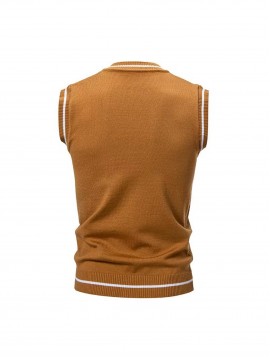 Men'S Heavyweight Sweater - Solid Burgundy Round Neck Pullover with Piping Trim, Regular Fit Winter Warmth, Casual & Formal Wear, Durable Easy-Care Sweater for Fall and Winter Layering (Coat-Compatible Hanging Hooks Included) - Versatile Everyday &