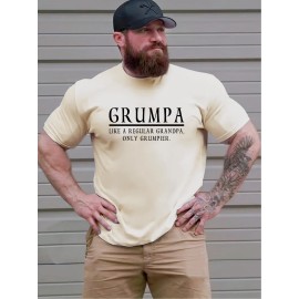 Funny Grandpa Saying T-Shirt - Plus Size Men's Heavyweight Tee with 