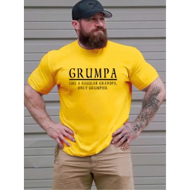 Funny Grandpa Saying T-Shirt - Plus Size Men's Heavyweight Tee with 